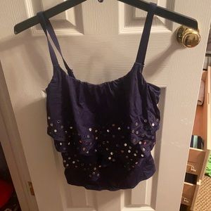 Coco reef navy with mirror decal bathing suit